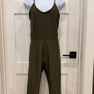 Elegant Olive Sleeveless Jumpsuit